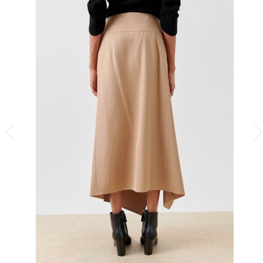 NWOT Zero + Maria Cornejo Ero Skirt in Color Block Viscose Women's Size 4 - Picture 10 of 12